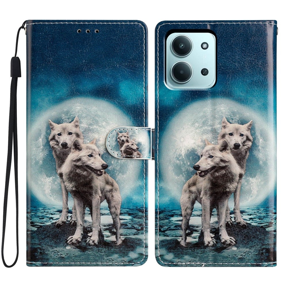 Unique knižkové púzdro na Xiaomi Redmi 15C 4G/5G (173mm) - dva vlci