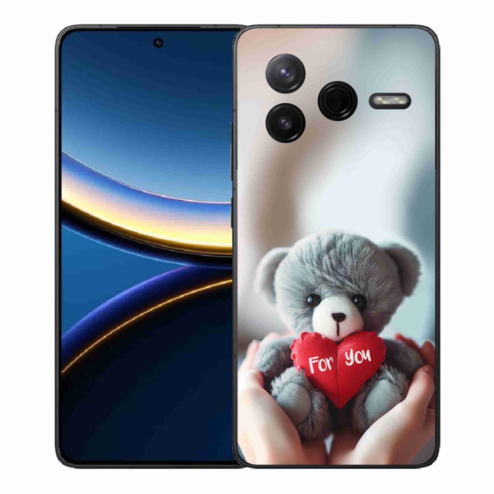 Gélový kryt mmCase na Xiaomi Poco F7 Pro - medvedík pre zamilovaných