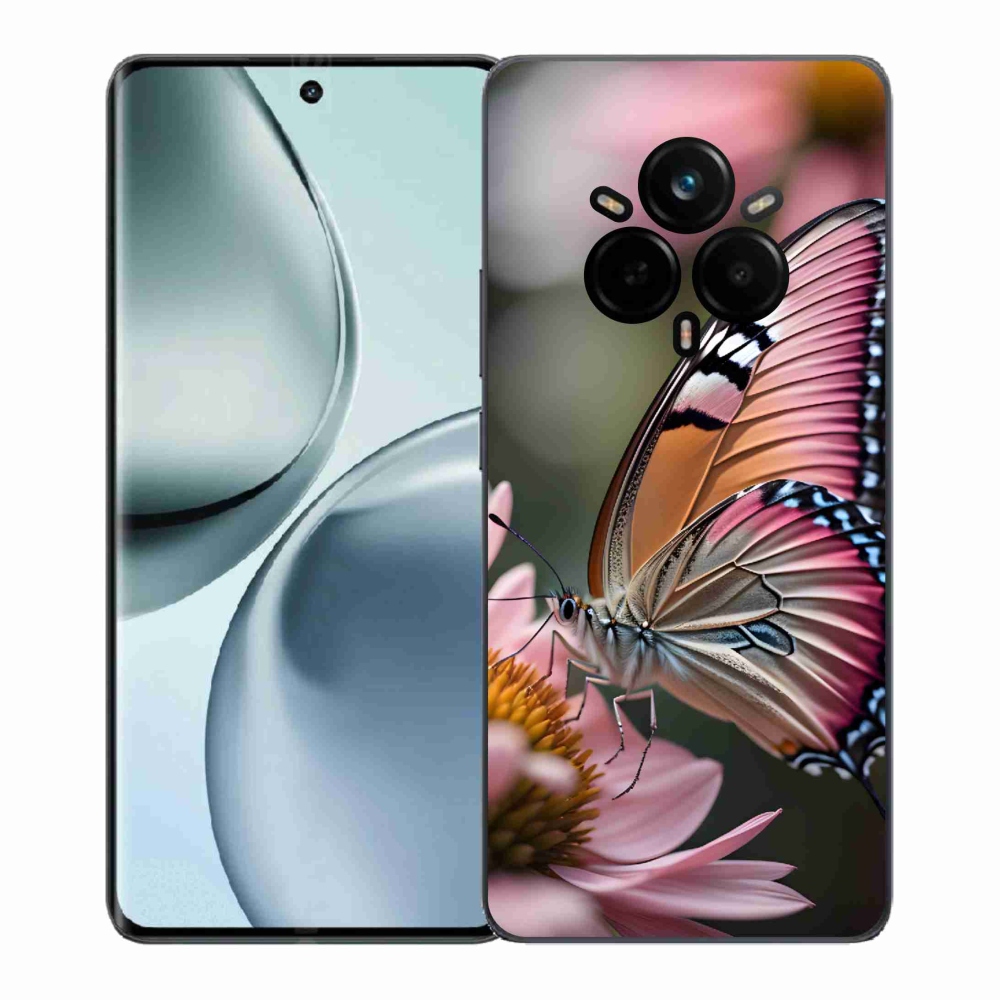 Gélový kryt mmCase na Realme 14 Pro+ 5G - farebný motýľ