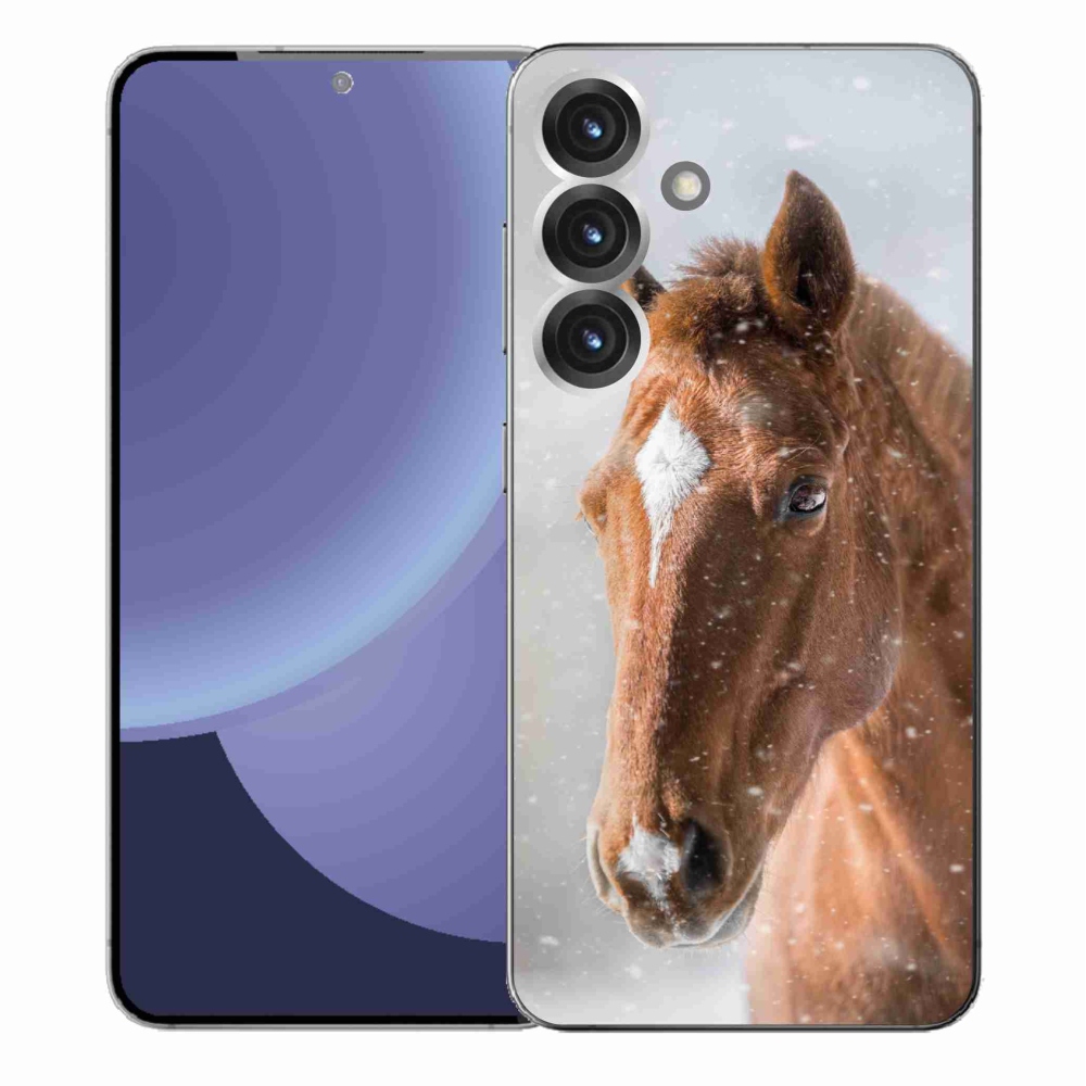 Gélový kryt mmCase na Samsung Galaxy S25+ - hnedý kôň 2