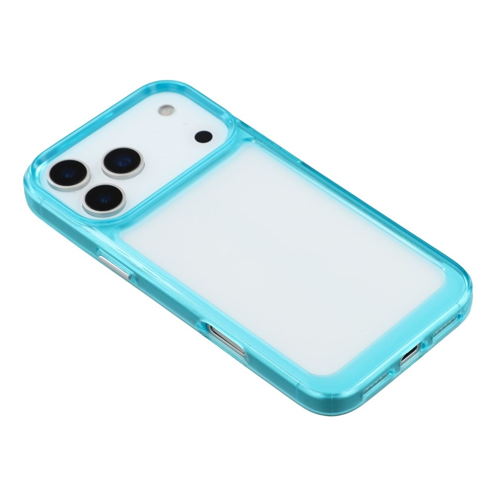 Gélový obal s pevným chrbtom na iPhone 17 Pro Max - svetlomodrý
