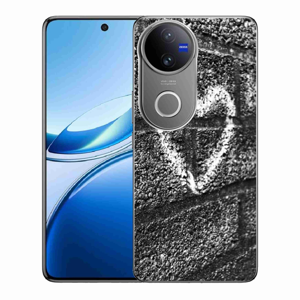 Gélový kryt mmCase na Vivo V50 5G - srdce na stene