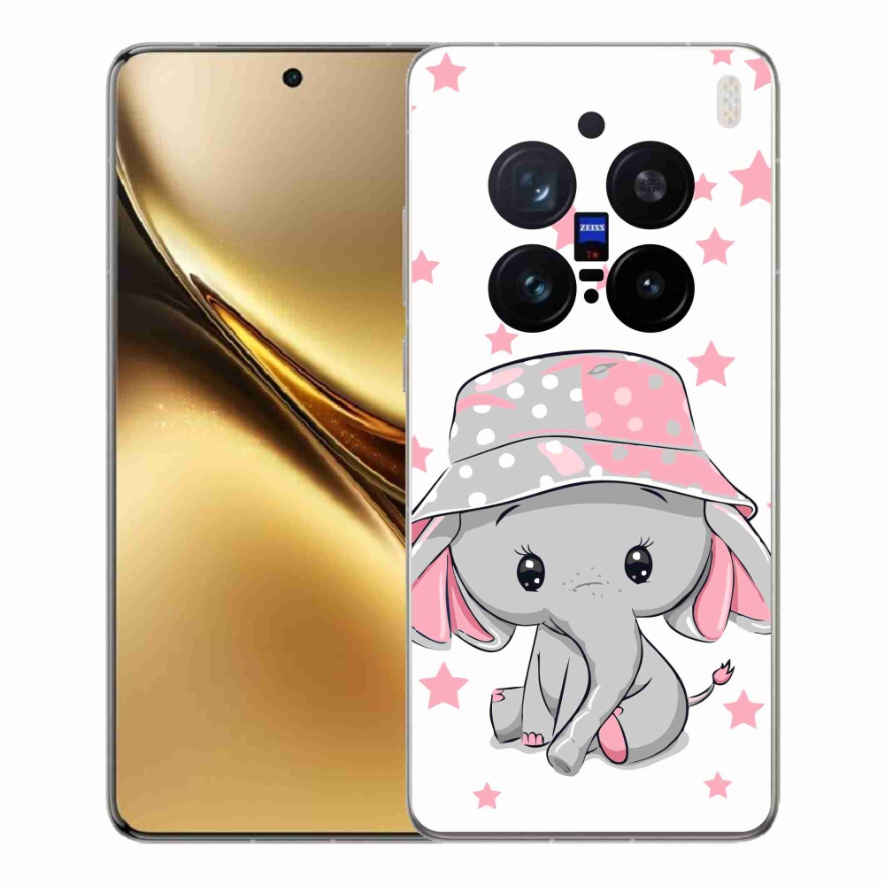 Gélový kryt mmCase na Vivo X200 Pro 5G - ružový slon