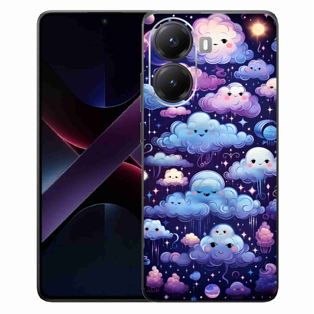 Gélový kryt mmCase na Xiaomi Poco X7 Pro 5G - mráčiky
