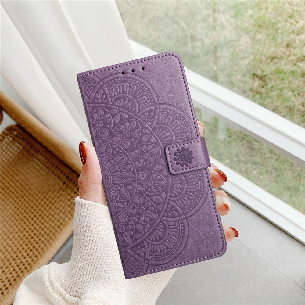 Mandala knižkové púzdro na Xiaomi 15T Pro - fialové