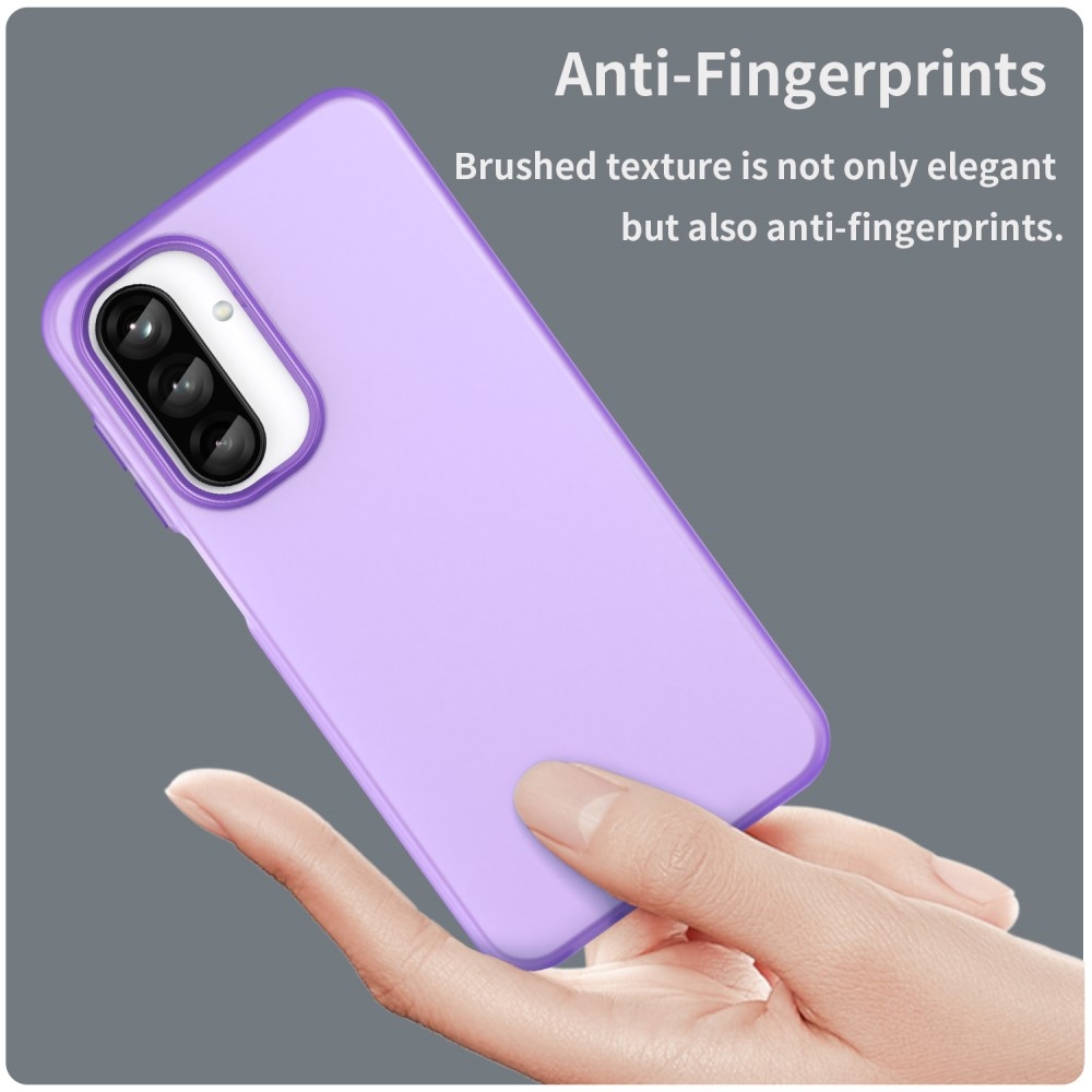 Candys matný gélový obal na Samsung Galaxy A26 5G - fialový