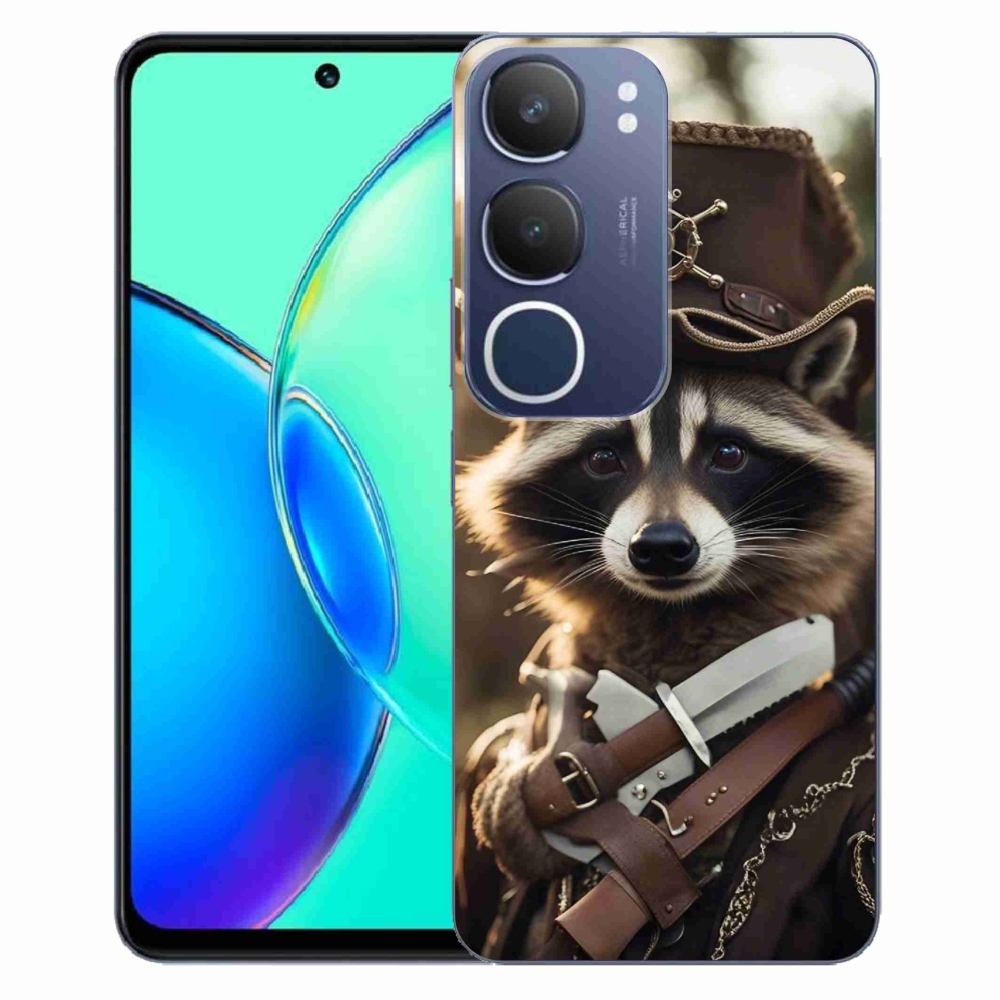 Gélový kryt mmCase na Vivo Y19s - mýval v uniforme