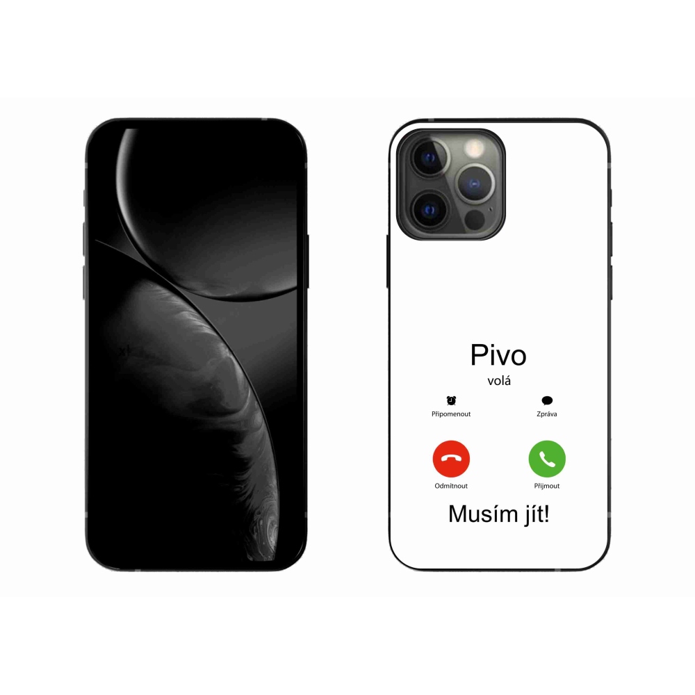 Gélový kryt mmCase na iPhone 13 Pro Max 6.7 - pivo volá biele pozadie