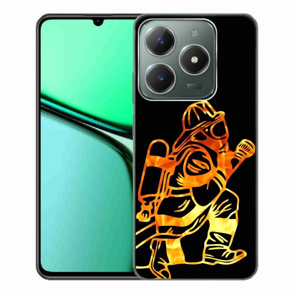 Gélový kryt mmCase na Realme C61 - hasič 1