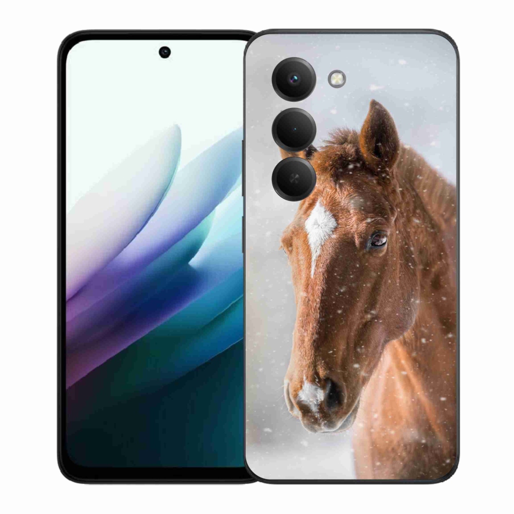 Gélový kryt mmCase na Xiaomi Redmi 15 4G/5G (171mm) - hnedý kôň 2