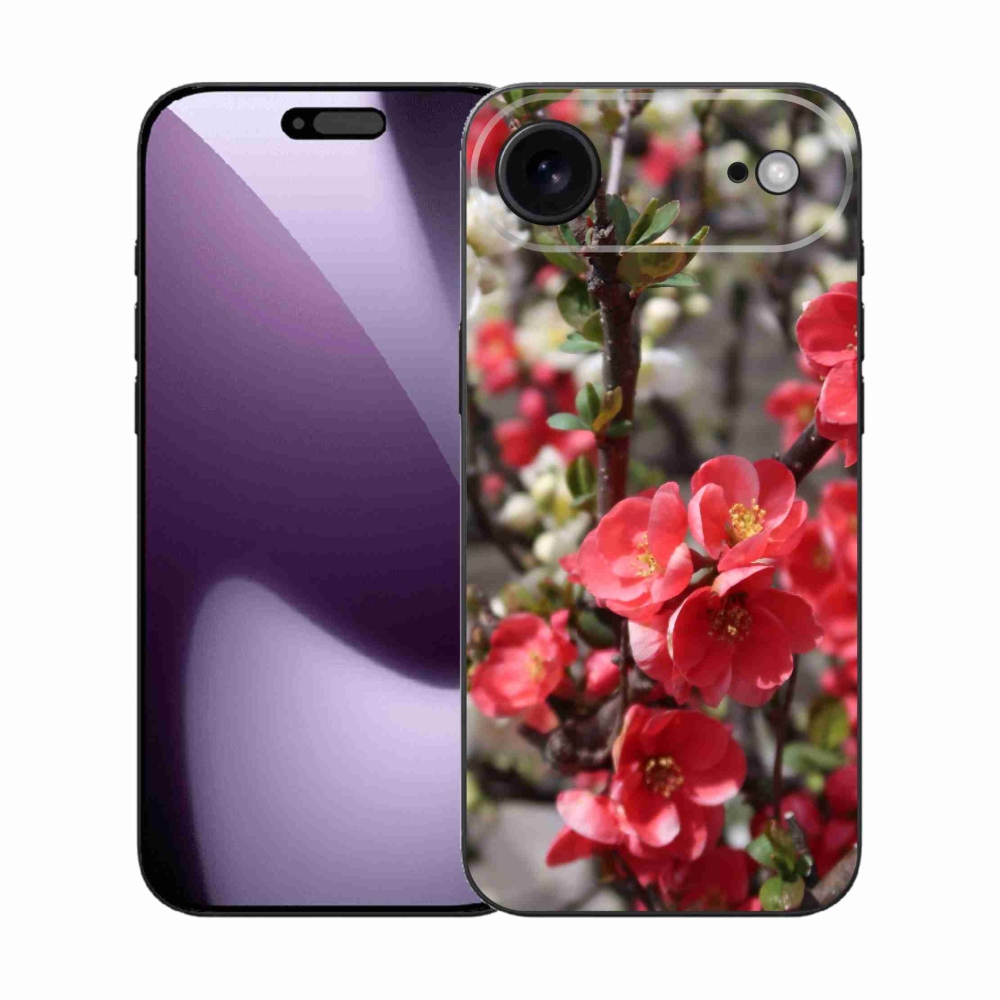Gélový kryt mmCase na iPhone 17 Air - červené kvety