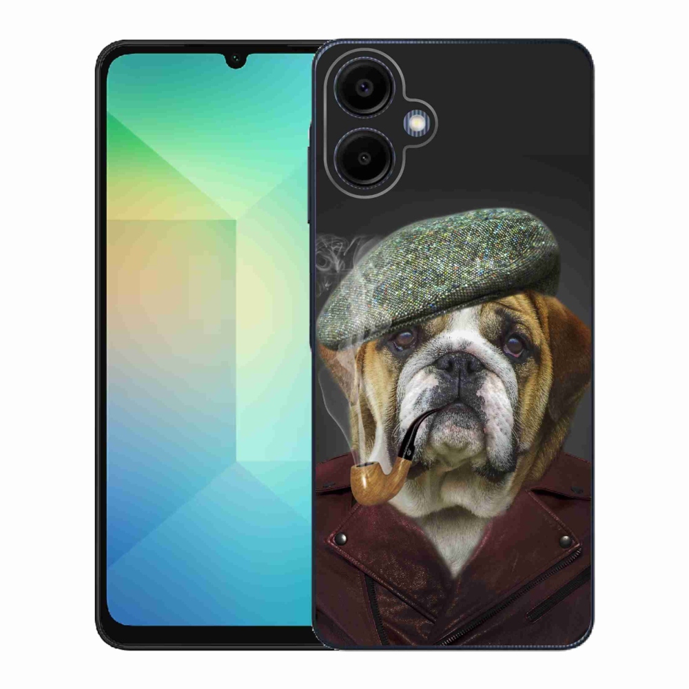 Gélový kryt mmCase na Samsung Galaxy A06 4G - pes s fajkou