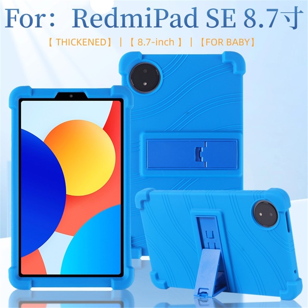 Protect silikónový obal s vystuženými rohmi na Xiaomi Redmi Pad SE 8.7 - tmavomodrý