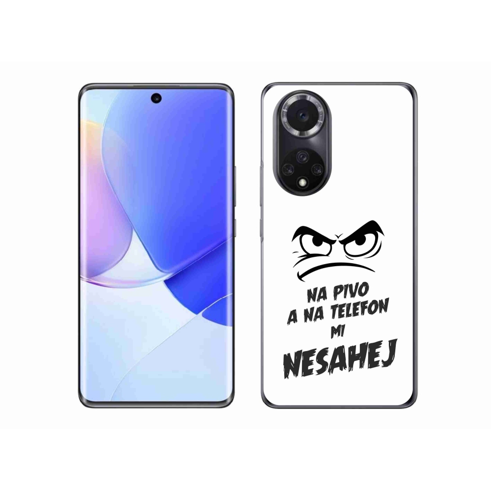 Gélový kryt mmCase na Honor 50 - pivný motív 2 biele pozadie