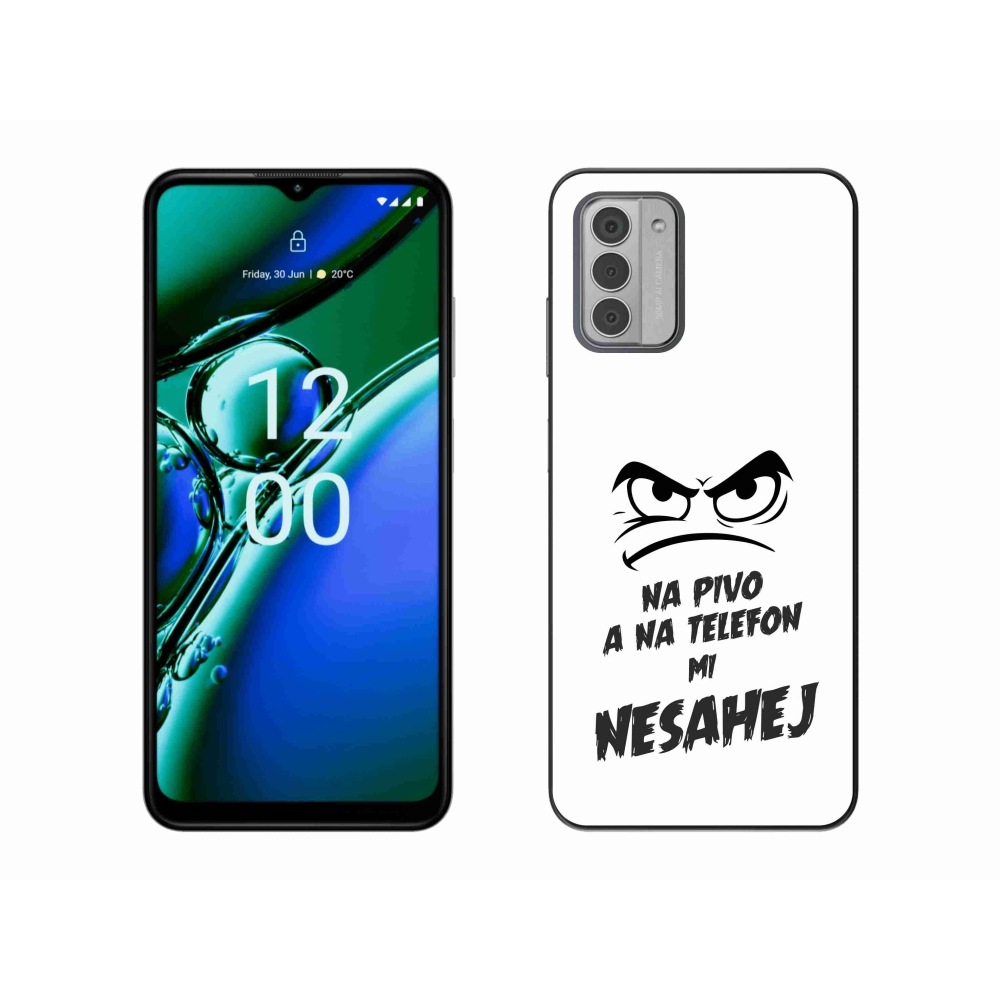 Gélový kryt mmCase na Nokia G42 - pivný motív 2 biele pozadie
