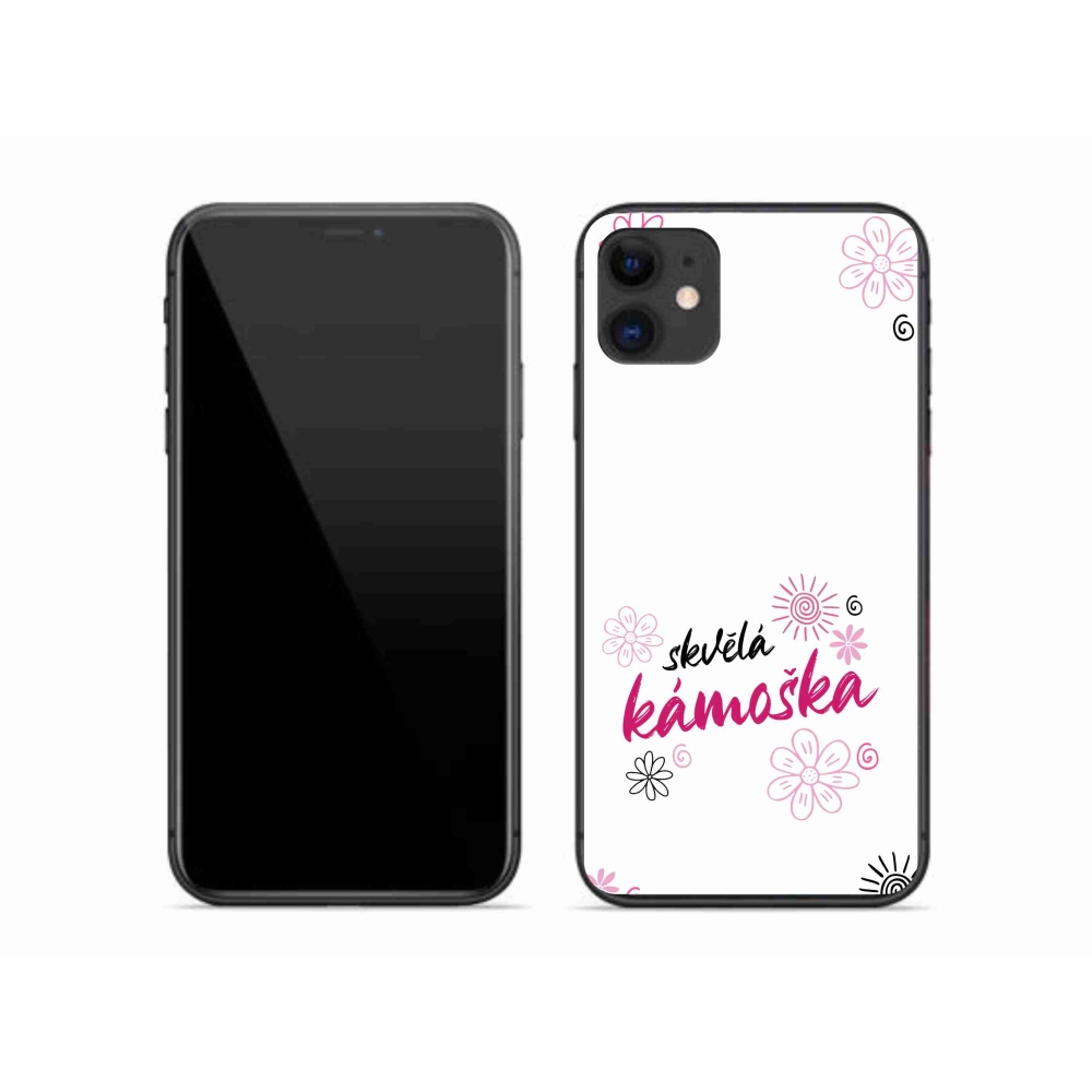 Gélový kryt mmCase na iPhone 11 - skvelá kamoška biele pozadie