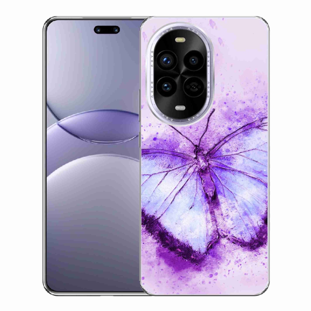 Gélový kryt mmCase na Huawei Nova 13 Pro 5G - fialový motýľ