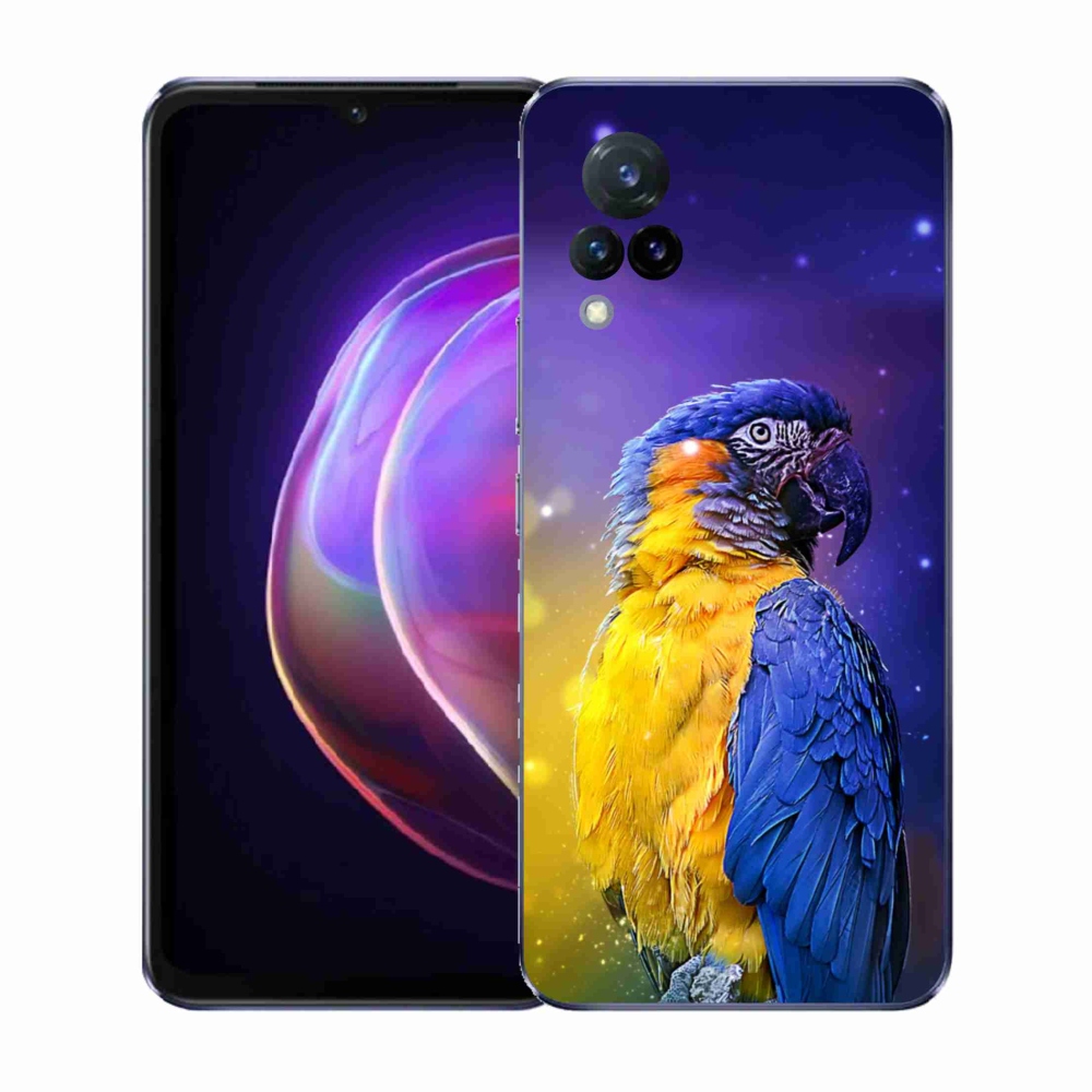 Gélový kryt mmCase na Vivo V21 4G/5G - papagáj ara 1