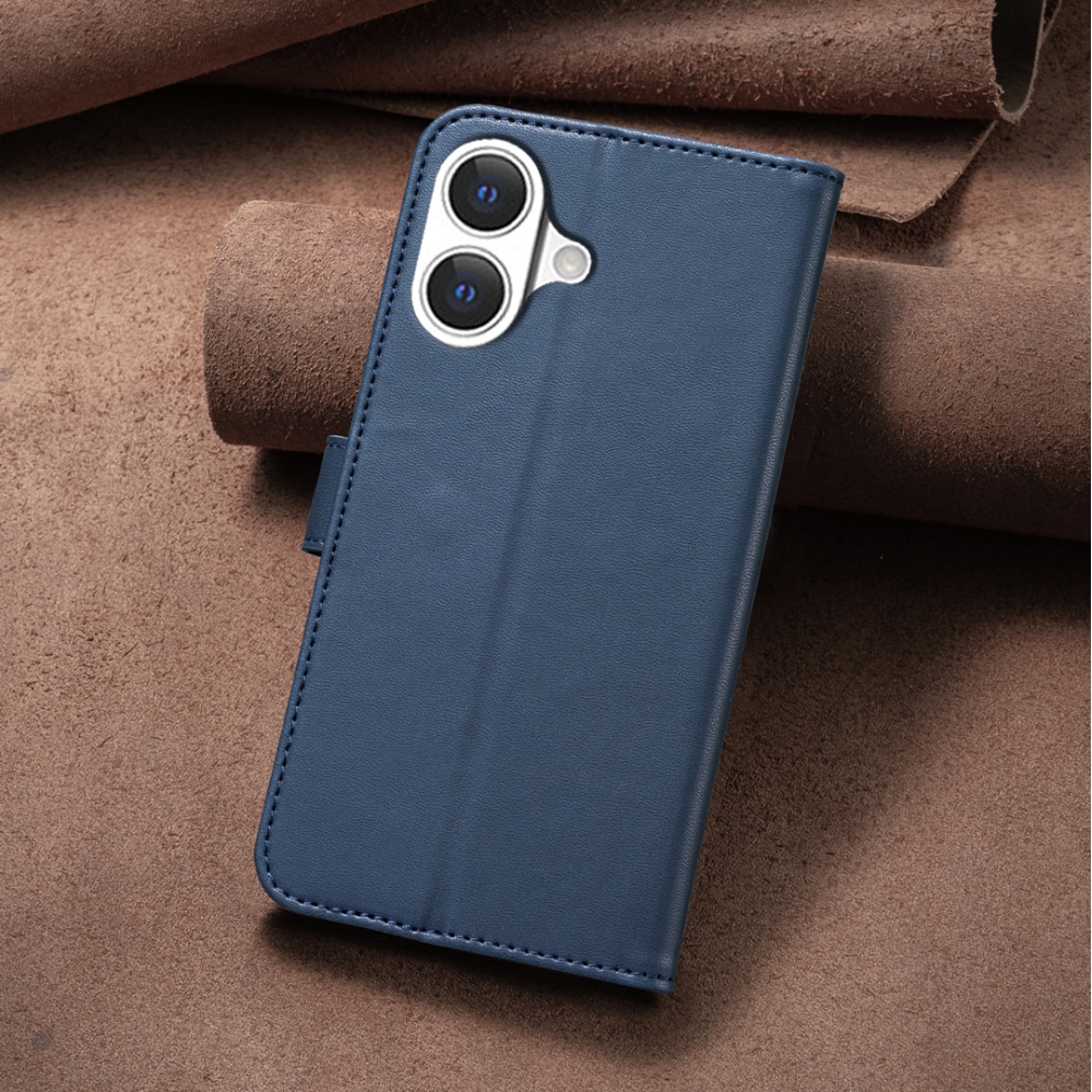 Clover knižkové púzdro na iPhone 17 - modré