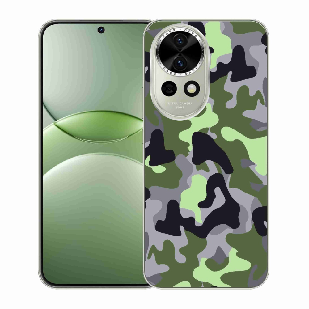 Gélový kryt mmCase na Huawei Nova 13 5G - maskáčový vzor 7