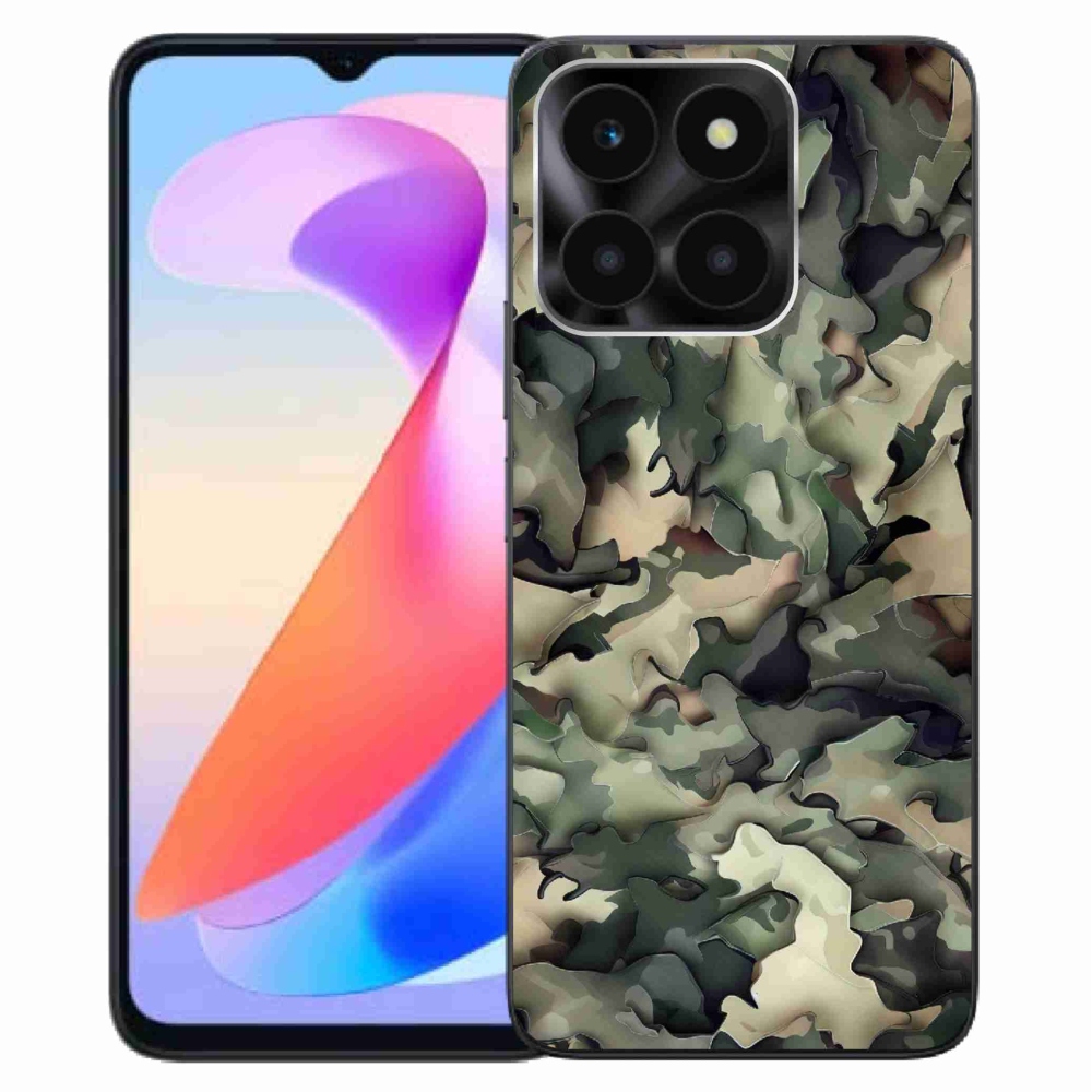 Gélový kryt mmCase na Honor X6a - maskáčový vzor 9