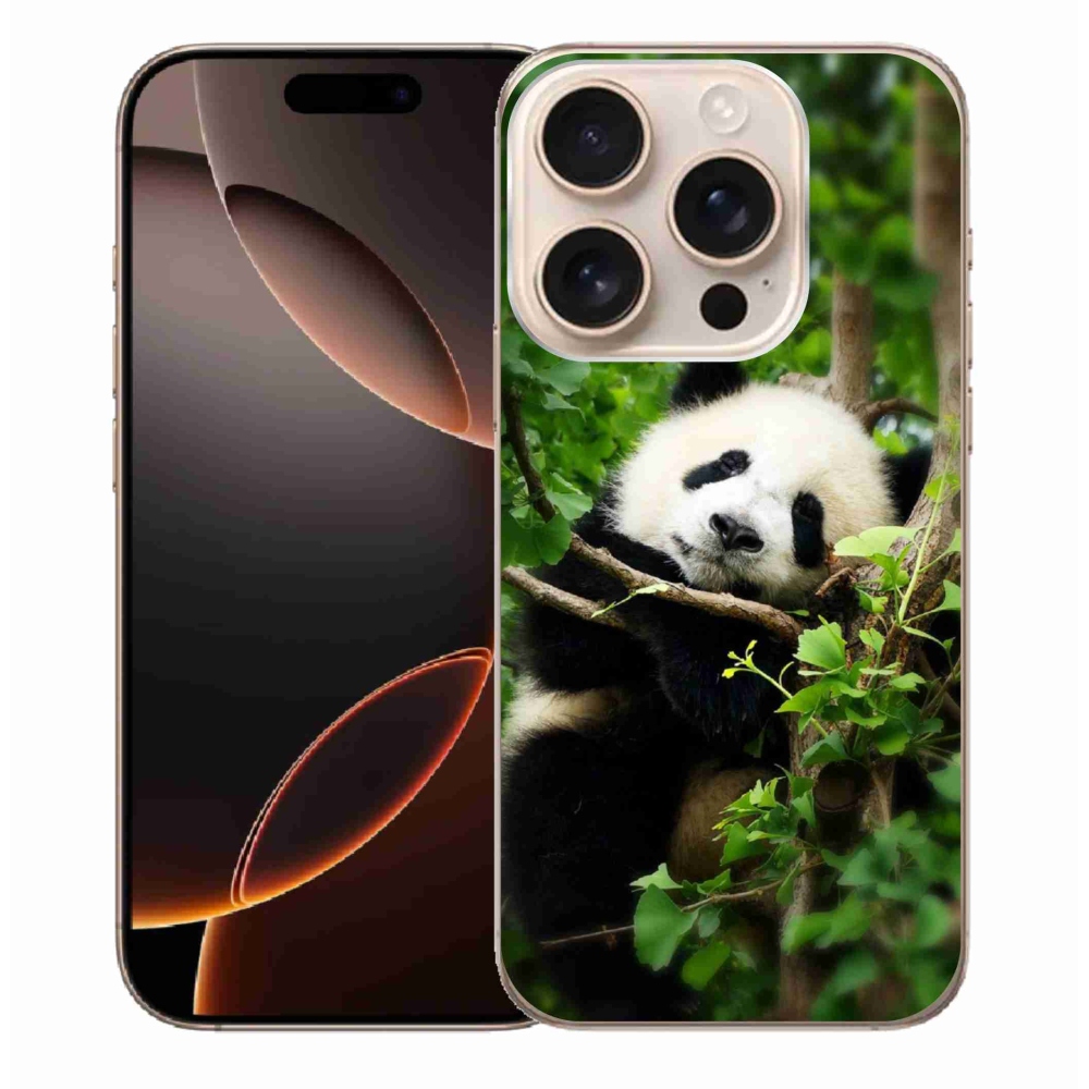 Gélový kryt mmCase na iPhone 16 Pro Max - panda