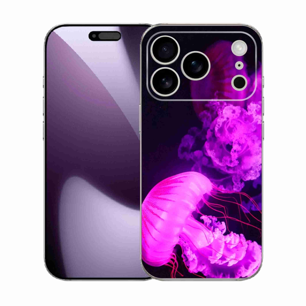 Gélový kryt mmCase na iPhone 17 Pro - medúza 1