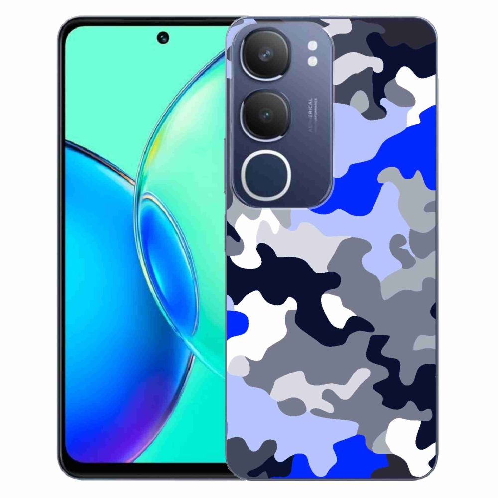 Gélový kryt mmCase na Vivo Y19s - maskáčový vzor 8