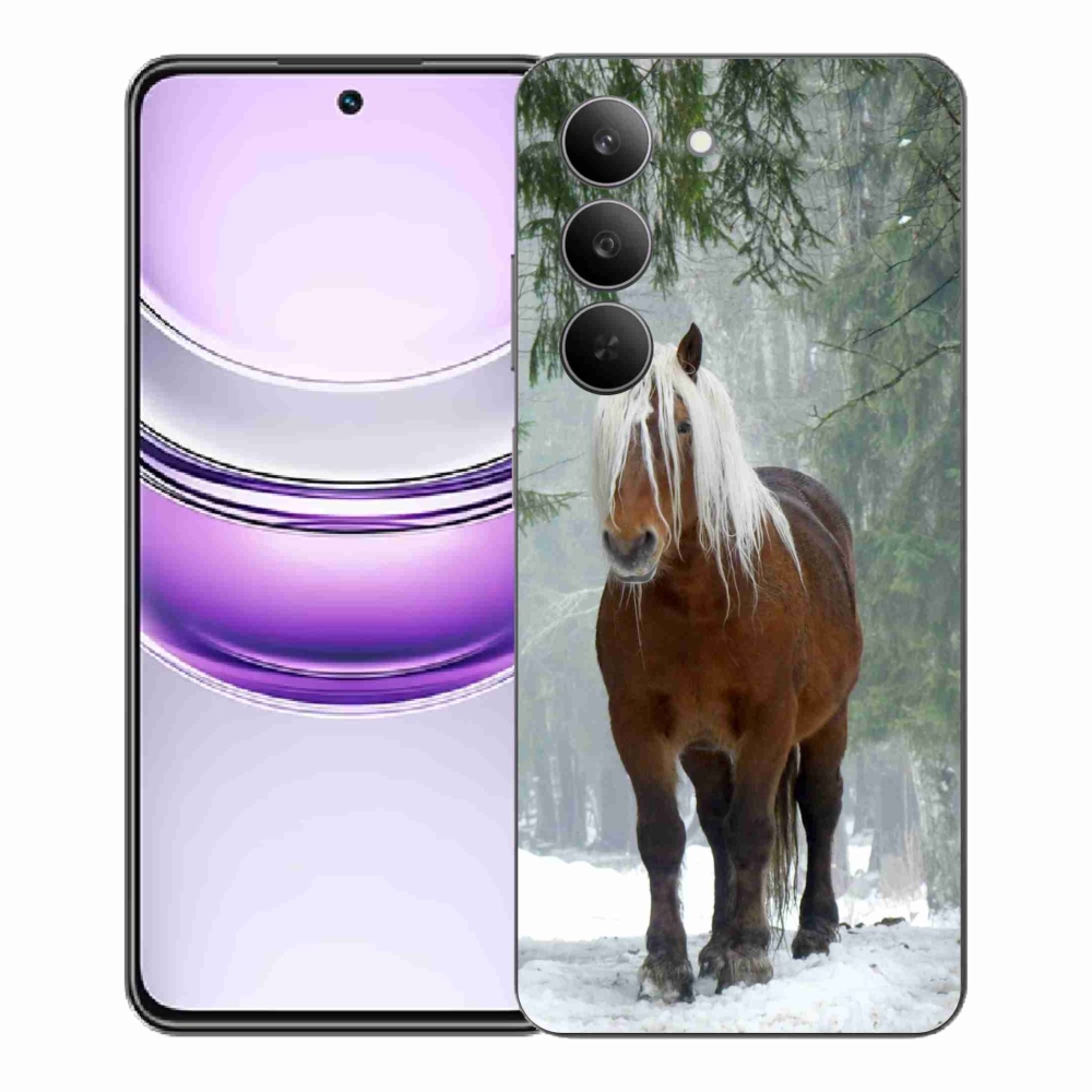 Gélový kryt mmCase na Realme 14x 5G - kôň v lese