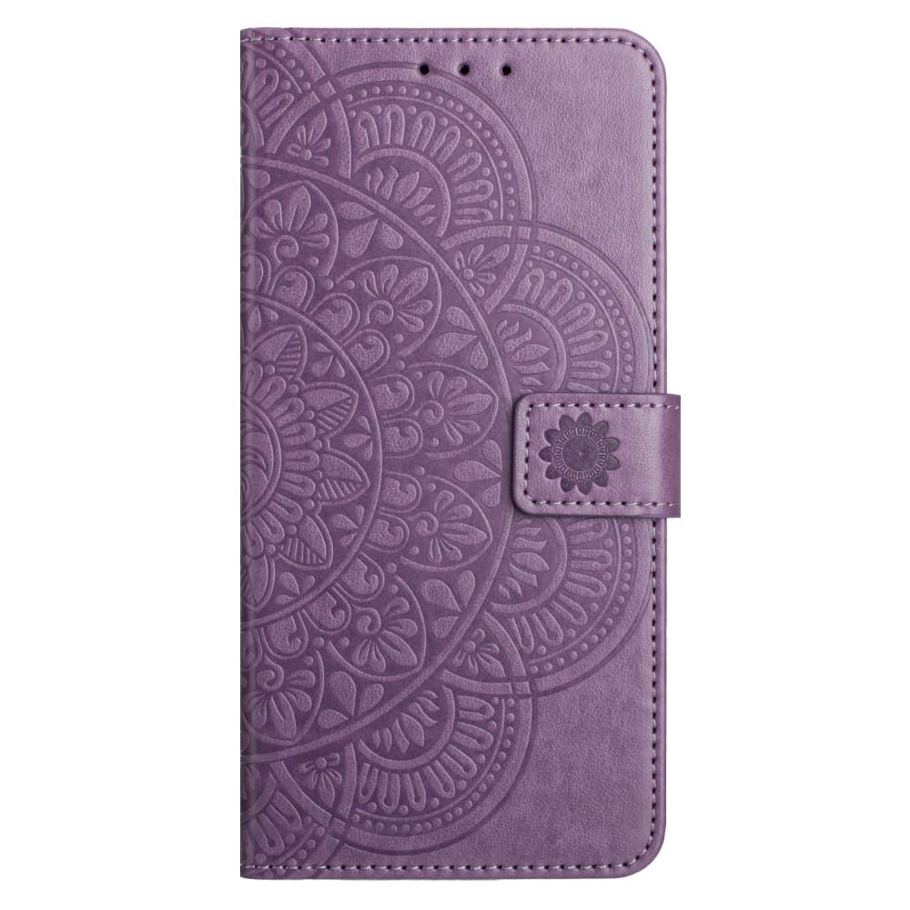 Mandala knižkové púzdro na Xiaomi Redmi 13C 5G - fialové