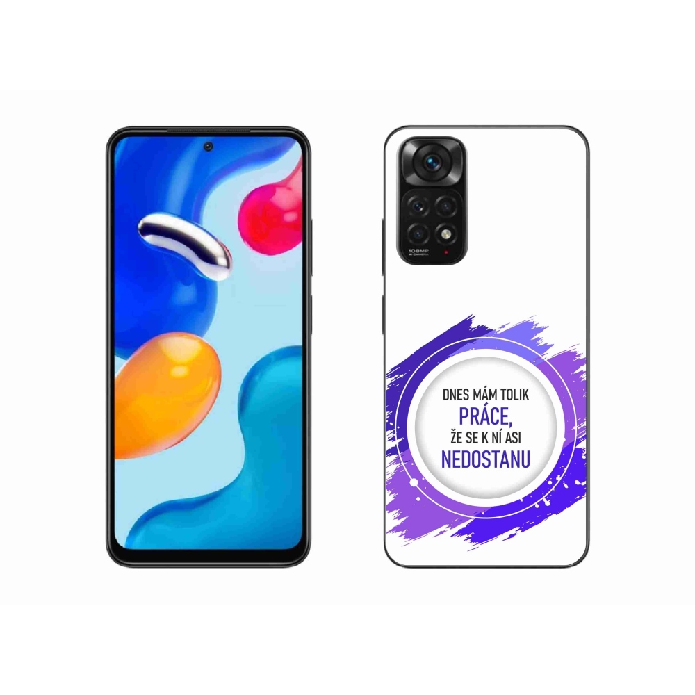 Gélový kryt mmCase na Xiaomi Redmi Note 11S 4G - vtipný text 6 biele pozadie