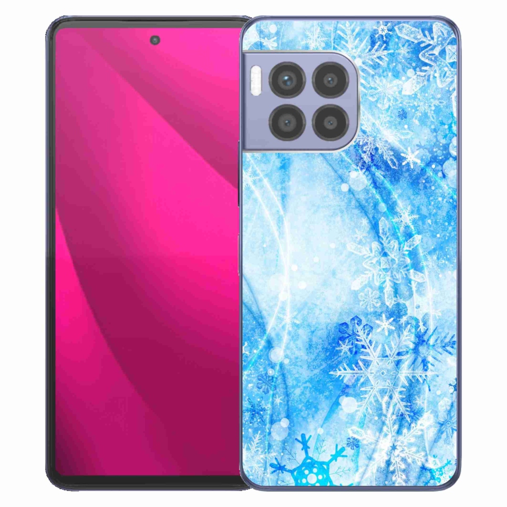 Gélový kryt mmCase na T-Mobile T Phone 2 Pro - snehové vločky