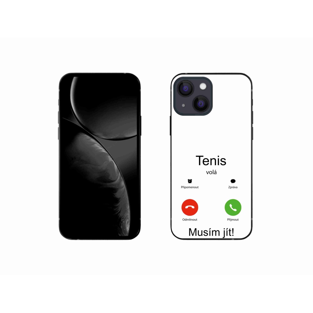 Gélový kryt mmCase na iPhone 13 mini 5.4 - tenis volá biele pozadie