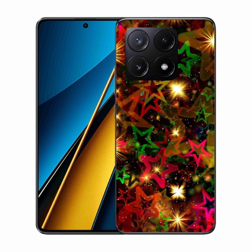 Gélový kryt mmCase na Xiaomi Poco X6 Pro 5G - farebné hviezdičky