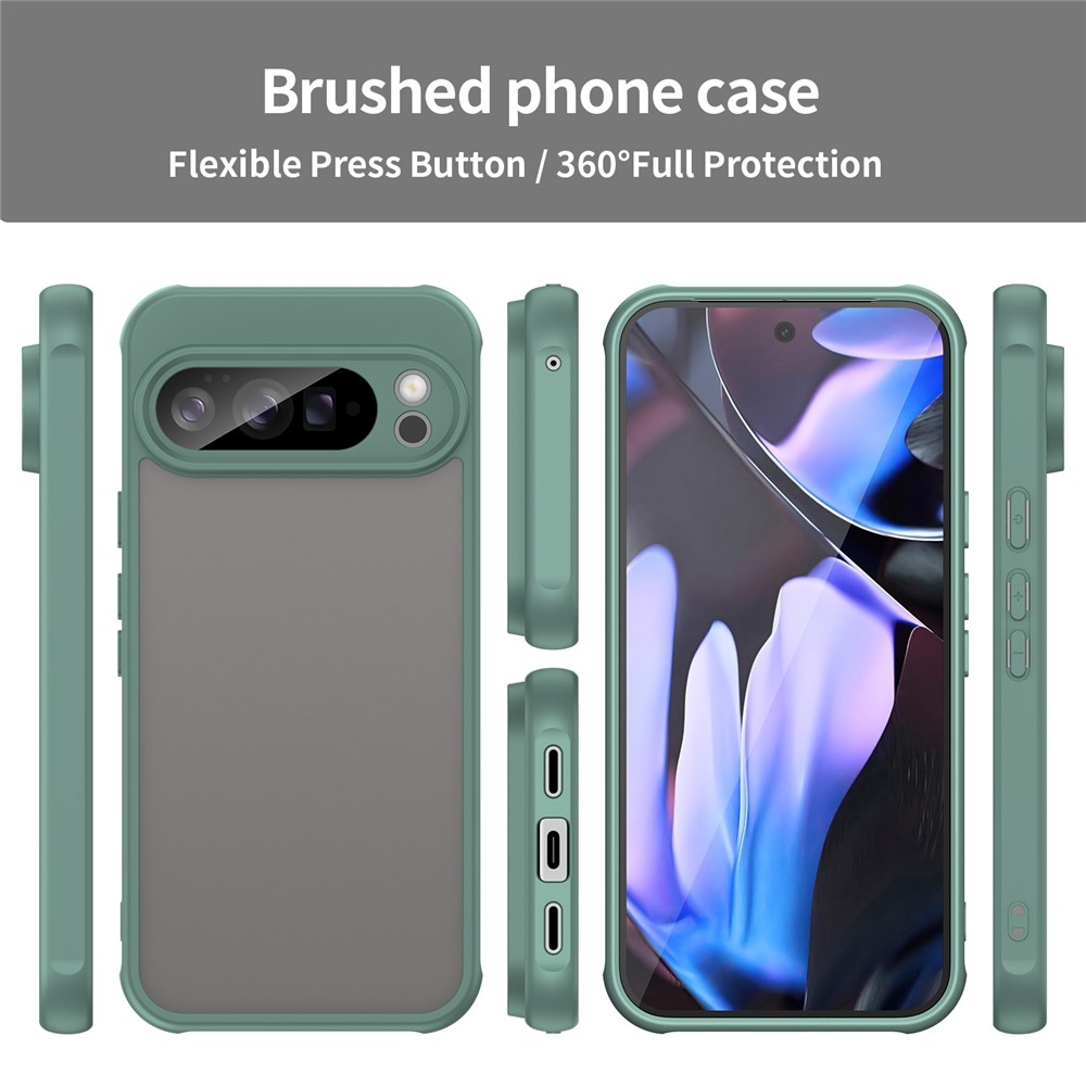 Proof gélový obal s pevným chrbtom na Google Pixel 10 Pro XL - zelený