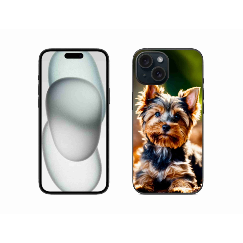 Gélový kryt mmCase na iPhone 15 - yorkšír 10