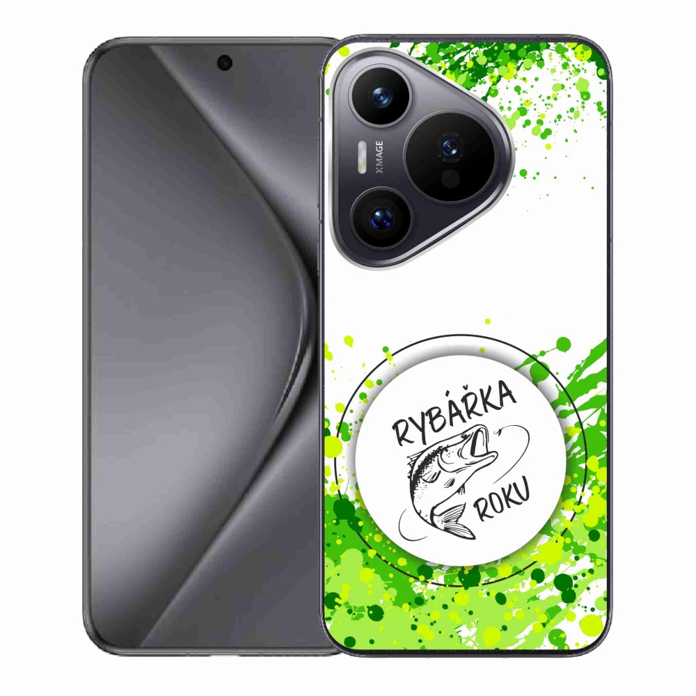 Gélový kryt mmCase na Huawei Pura 70 - rybárka roku biele pozadie