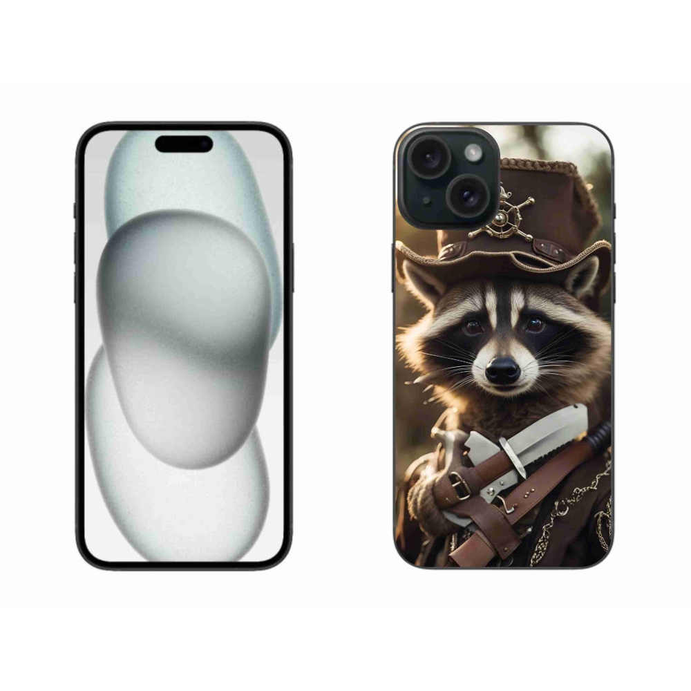 Gélový kryt mmCase na iPhone 15 Plus - mýval v uniforme