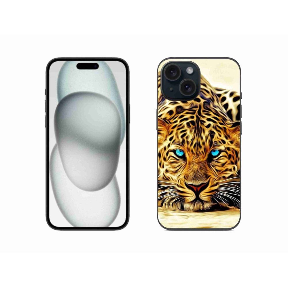 Gélový kryt mmCase na iPhone 15 - kreslený tiger