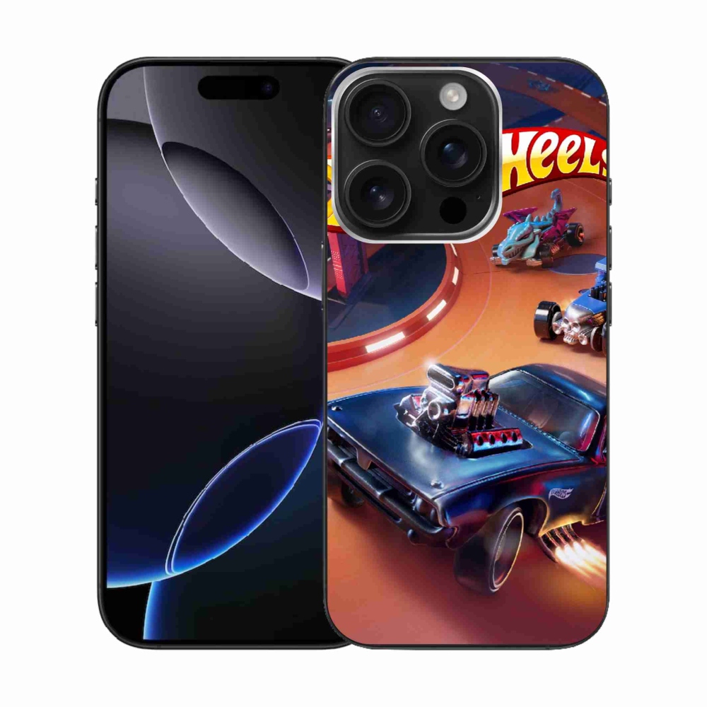 Gélový kryt mmCase na iPhone 16 Pro - hot wheels