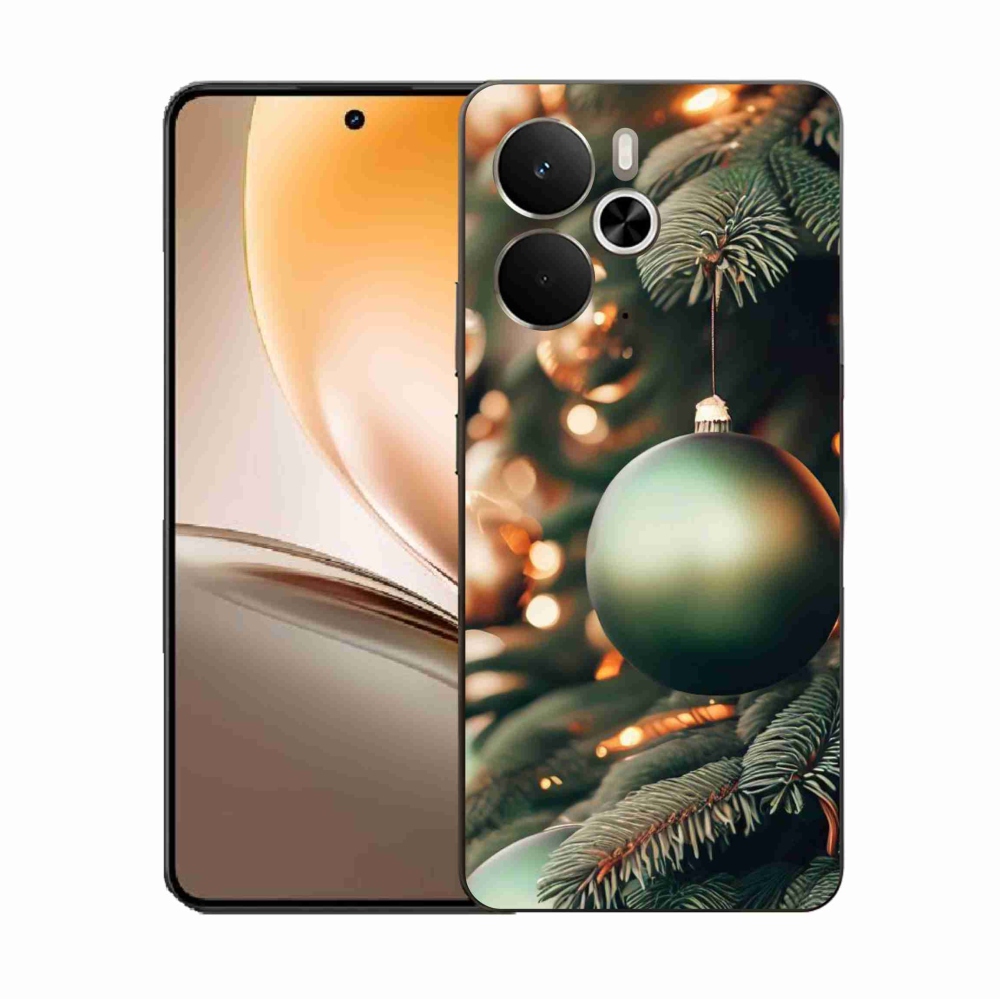 Gélový kryt mmCase na Realme 14 5G - vianočné ozdoby 1