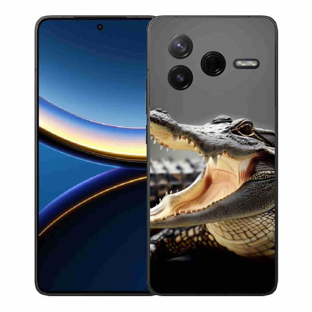 Gélový kryt mmCase na Xiaomi Poco F7 Pro - krokodíl