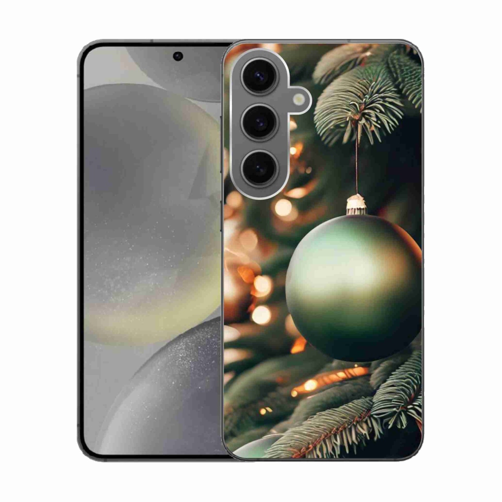 Gélový kryt mmCase na Samsung Galaxy S24 - vianočné ozdoby 1