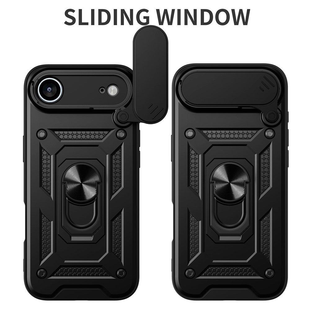 Ring odolný kryt na iPhone 17 Air - čierny