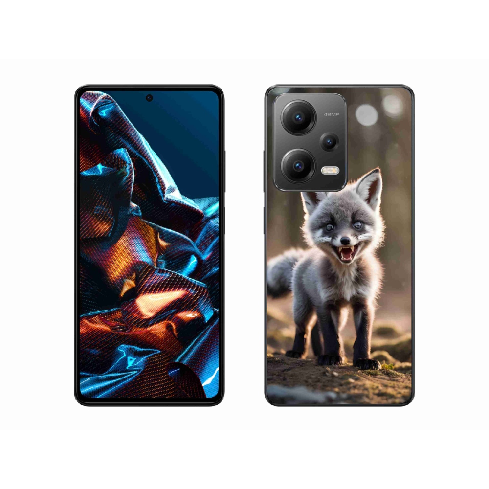 Gélový kryt mmCase na Xiaomi Redmi Note 12 Pro 5G - rozzúrená líška