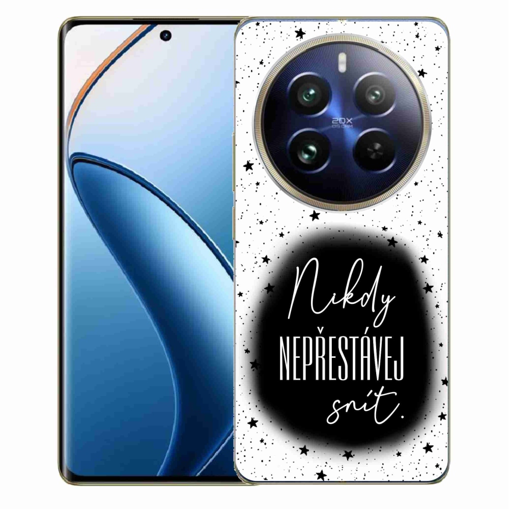 Gélový kryt mmCase na Realme 12 Pro 5G/12 Pro+ 5G - citát 1 čiernobiele pozadie