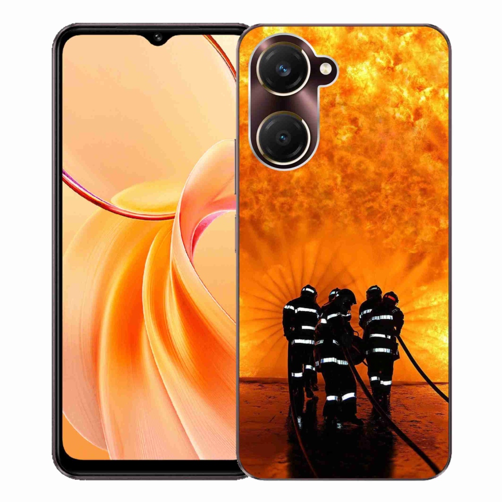 Gélový kryt mmCase na Vivo Y28s 5G - požiar