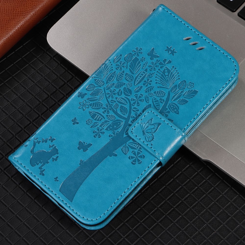 Trees knižkové púzdro na Xiaomi Redmi A5 (173.45x79.35x8.45mm) - modré