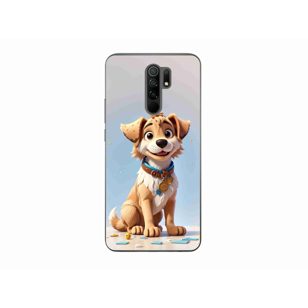 Gelový kryt mmCase na Xiaomi Redmi 9 - kreslené štěně