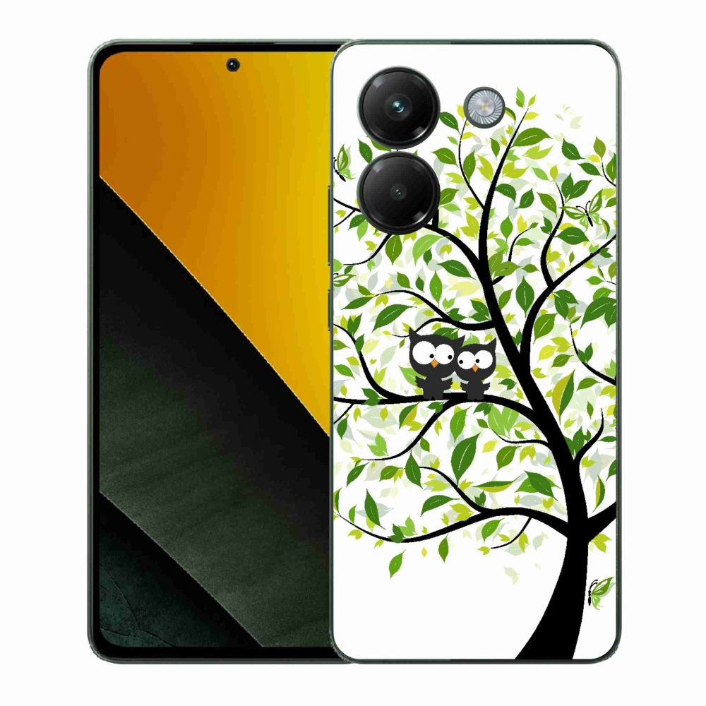 Gélový kryt mmCase na Xiaomi Poco M7 Pro 5G - malej sovy na strome
